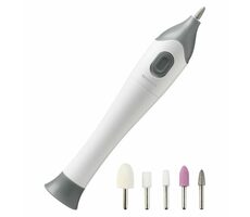 Medisana MP 810 / Urządzenie do manicure i pedicure / 2 prędkości / 5 nasadek / 2x AAA