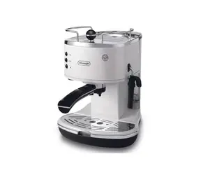 Rozpakowany - DeLonghi ECO 311.W Icona biały / Ekspres do kawy dźwigniowy / 1100 W / 1,4 l / 15 barów / spieniacz do mleka / automatyczne wyłączanie / rozpakowany