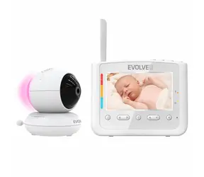 Elektroniczna niania Evolveo NL4 / 4,3" LCD / oświetlacz IR / mikrofon / głośnik / czujnik temperatury 