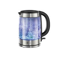 Russell Hobbs Glass 21600-57 srebrny / Szybkowar / 2200W / 1,7L / przezroczysty