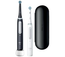 Oral-B iO Series 4 Duo biały | czarny / oscylacyjna | szczoteczka obrotowa / 4 tryby