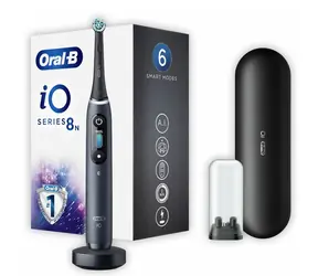 Oral-B iO Series 8 czarna / oscylacyjna|rotacyjna szczoteczka do zębów / 5 trybów