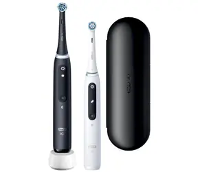 Oral-B iO Series 5 Duo biały | czarny / oscylacyjna | szczoteczka obrotowa / 5 trybów