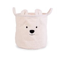 Childhome Kosz na zabawki Teddy Off White 40x40x40 cm