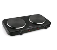 Esperanza EKH010K Cotopaxi czarna / Kuchenka elektryczna / 2 płyty / 2x 1000W / 5 poziomów temperatury
