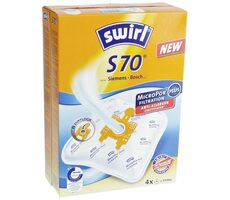 Worki do odkurzacza Swirl S 70 MP PLUS AirSpace / tekstylne / uniwersalne / 4 szt