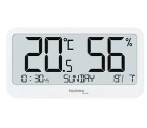 TechnoLine WS 9455 biały / temperatura / wilgotność / zegar / 1x CR2032
