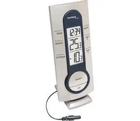 TechnoLine WS 7033 srebrny / zegar / temperatura / 1x AAA