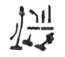 Lauben Stick Vacuum & Mop 3w1 Pet Deluxe 400BC czarny / odkurzacz kijowy i ręczny + mop / 400W / 0,8 l / 2000 mAh / HEPA