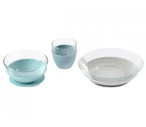 Zestaw jadalniany Beaba Glass z przyssawkami Jungle