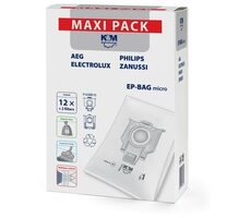 Worki do odkurzaczy K&M EP-BAG micro / 12 szt. + 2 filtry