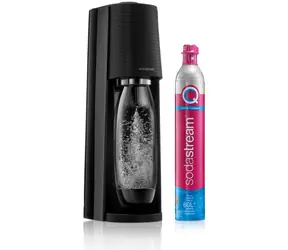 SodaStream Terra black / Urządzenie do napojów gazowanych / Bez BPA / 1x butelka 1 L / 1x gaz CO2