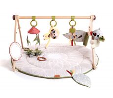 Kocyk Tiny Love Play z drewnianym trapezem Boho CHIC / wymiary 90 x 90 x 46 cm / od 0 miesiąca