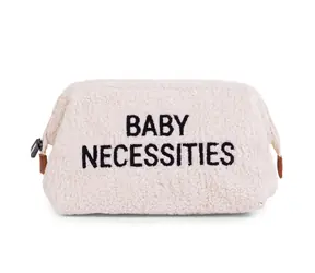 Childhome Kosmetyczka Niezbędne dla dziecka Teddy Off White / 27 x 13 x 15 cm