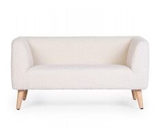 Childhome Sofa dziecięca Teddy Off White / 88 x 44 x 45 cm / od 3 lat