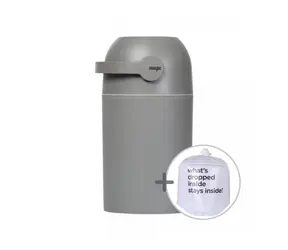 Kosz na pieluchy Magic Graphite / 40 l / 52 x 26 cm
