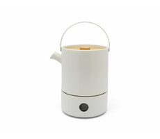 Bredemeijer Umea Czajnik z podgrzewaczem biały / 1,2 l / ceramiczny