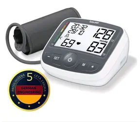 BEURER BM 40 onpack biały / manometr / wyświetlacz LCD / 4X baterie AA