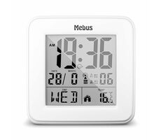 Mebus 25594 Budzik radiowy / Budzik sterowany radiowo / 1 x AA