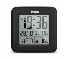 Mebus 25595 Budzik radiowy / Budzik sterowany radiowo / 1 x AA