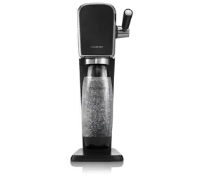 SodaStream Art czarny / ekspres do napojów / bez BPA / 1x butelka 1 L / 1x gaz CO2