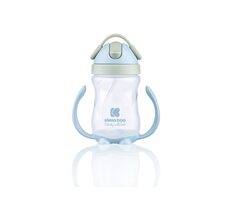Kubek KikkaBoo z silikonową słomką 300ml 12m+ Niebieski