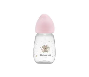 KikkaBoo Butelka dla niemowląt 260ml 3m+ Savanna Pink