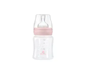 KikkaBoo Butelka dla niemowląt 120ml 0m+ Hippo Dreams Różowa