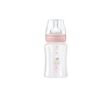 KikkaBoo Butelka dla niemowląt 240ml 3m+ Hippo Dreams Różowa