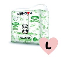 Bamboolove Pieluszki jednorazowe bambusowe rozmiar L 9-14 kg 21 szt