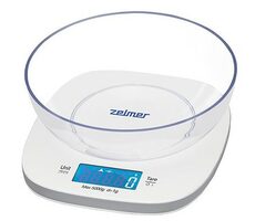 Zelmer ZKS1450 biały / Waga kuchenna / wyświetlacz LCD / max 5 kg