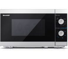 Sharp YC-MG01ES srebrny / Kuchenka mikrofalowa / grill / 800W / 20L 