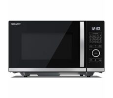Sharp YC-QG254AE-B czarny / Kuchenka mikrofalowa / grill / 900W / 25L 