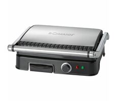 Bomann KG 2242 CB czarny / Elektryczny grill kontaktowy / 2000 W / stal nierdzewna