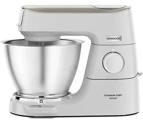 Kenwood Titanium Chef Baker KVC65.001WH / Robot kuchenny / 1200 W / 5L / wbudowana waga / biały