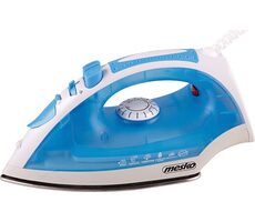 Mesko MS 5023 biało niebieski / żelazko parowe / 2200 W / 230 ml / 35 g-min