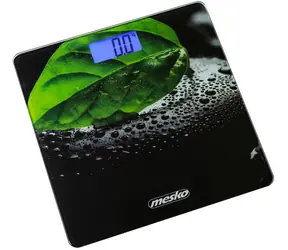 Mesko MS 8149 czarna / cyfrowa waga osobista / max 150 kg / dokładność 100 g / wyświetlacz LCD / Auto-zero Auto-off 