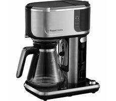 Russell Hobbs 26230-56 Attentiv Coffee Bar czarny / ekspres do kawy przelewowy / 975W / 1,25 l / czajnik szklany