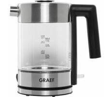 Graef WK 300 srebrny / Czajnik szklany instant / 2000 W / 1 L
