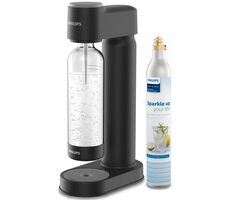 Philips ADD4901BK czarny / ekspres do napojów gazowanych / bez BPA / 1x butelka 1 l / 1x gaz CO2 
