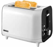 Unold 38410 biały / Toster / 800 W / 2 tosty / 4 etapy opiekania / rozmrażania