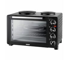 Unold 68885 czarny / Piekarnik elektryczny / 1500 W / 30 L / temperatura 100 - 220 °C / 4 elementy grzejne