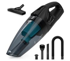 Niceboy ION Hurricane R3 22,2 V WET & DRY czarny / Bezprzewodowy odkurzacz ręczny / odkurzanie na sucho + na mokro / 150W / HEPA 