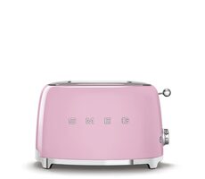 SMEG 50&#39;s Retro Style różowy / Toster / 950 W / 2 miejsca / 2 tosty / 6 stopni zarumienienia