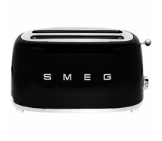 SMEG Lata 50-te Retro Style czarny / Toster / 1500 W / 2 miejsca / 4 tosty / 6 stopni zarumienienia