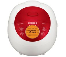 Cuckoo CR-0351F biało-czerwony / urządzenie do gotowania ryżu / 425W / 0,54 l