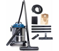Scheppach NTS 20 / Odkurzacz przemysłowy / Odkurzanie na mokro i sucho / 1200W / 20l