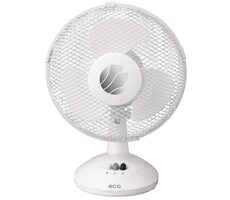ECG FT 23a biały / wentylator stołowy / 30 W / 2 prędkości / 23 cm 