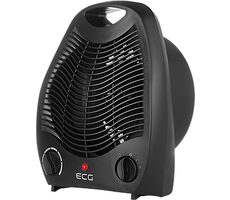 ECG TV 3030 Heat R czarny / Wentylator na gorące powietrze / 2000 W / 2 poziomy grzania 
