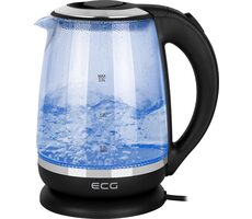 ECG RK 2080 Szkło czarne / czajnik elektryczny / 2200W / 2 L / szkło i stal nierdzewna 